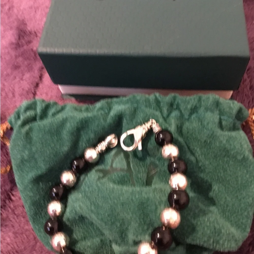 Vintage JAI John Hardy 8mm Hammered Solid Sterling Silver Bold Bracelet - Picture 11 of 11